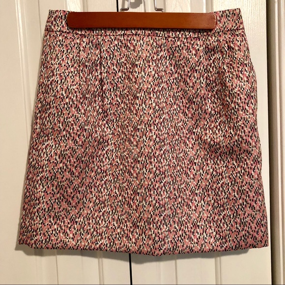 J Crew Multi-Colored Jacquard Mini Skirt, size 0 - Picture 8 of 8